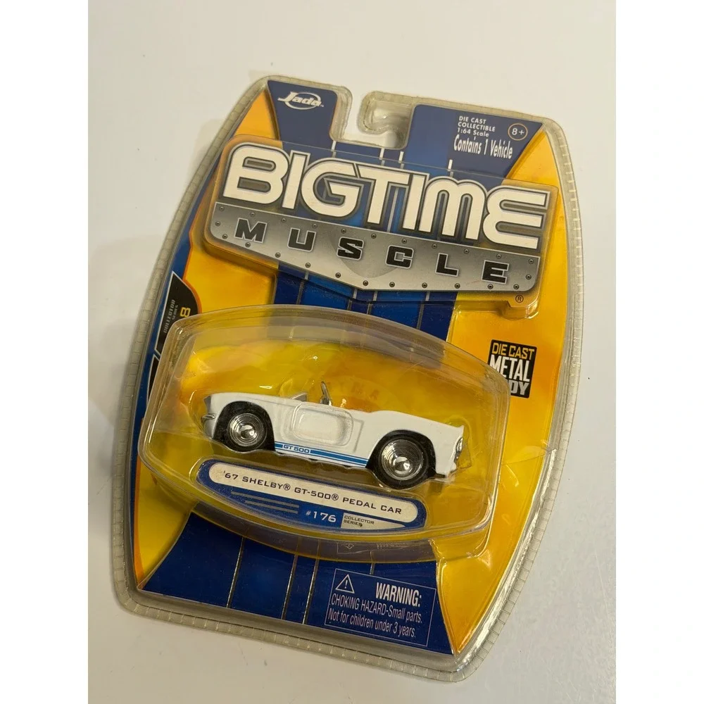 Jada Bigtime Muscle 67 Shelby GT-500 Pedal‎ Car White 1:64 Scale Diecast 2008